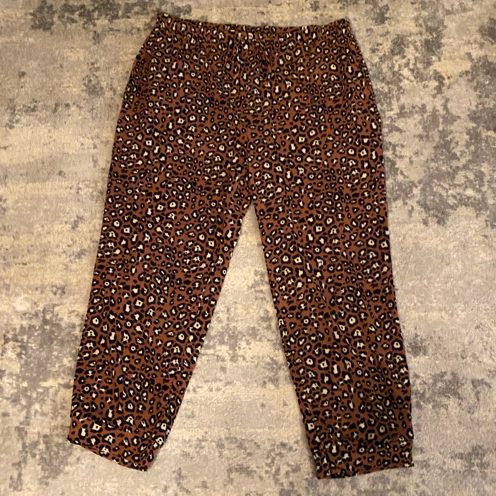 Honeyme curvy cheetah print lounge pants pajama pants plus size 3XL - Picture 2 of 11